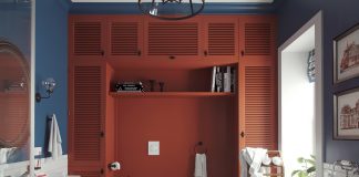 Amazing Bathroom Interior Design with Red Color