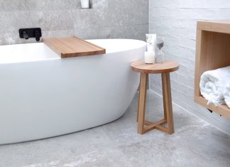 23 Bathroom Side Table Ideas to Hold Your Toiletries Neatly