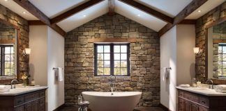 Unique Bathroom Ideas With Modern Rustic And Classic Stone Style modern-rustic-classic-stone-style-bathroom