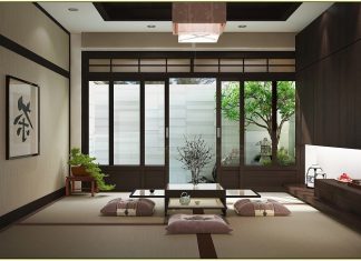 Japanese Low Style Dining Table For Informal And Formal Dining low-dining-table-japanese-style