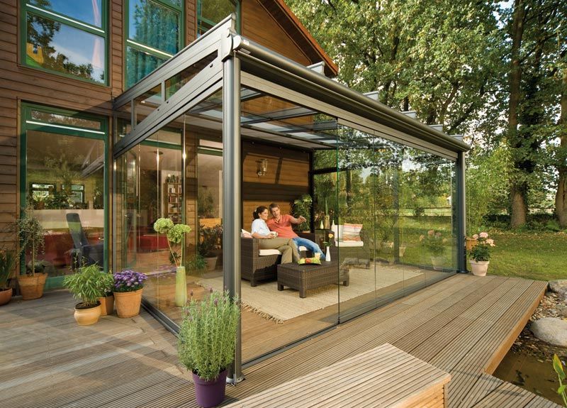 Glass Canopy for relaxing