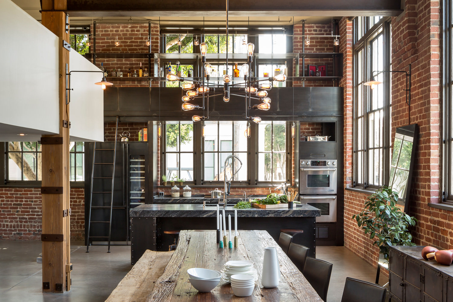 rustic and industrial