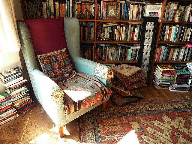 bohemian rooms home library