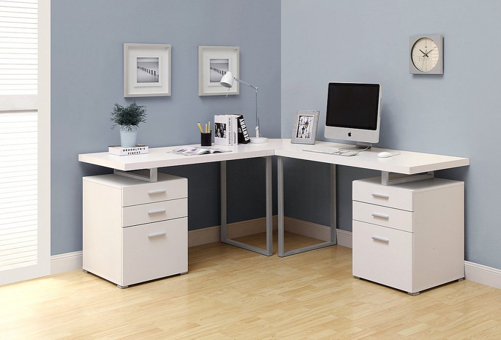 Desk Design for Workspace Corner