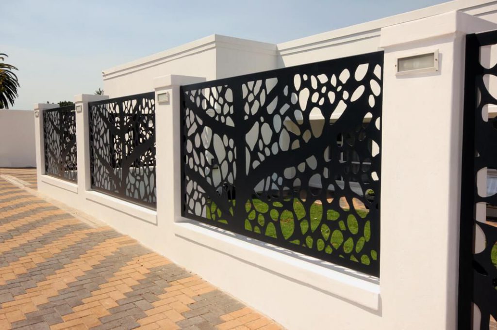 Solid Gate With Laser Cutting Finishing