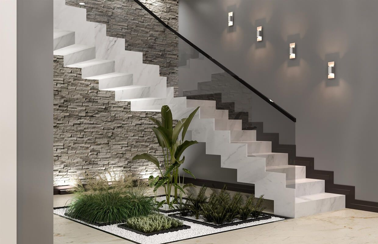 Elegant Glass Staircase Design