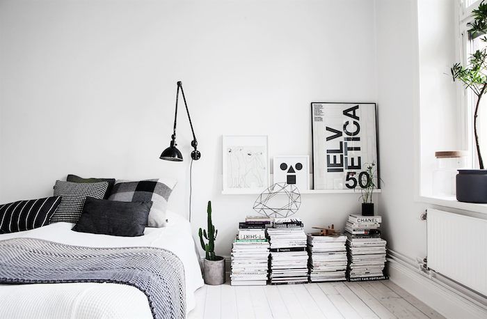 Monochrome Scandinavian Bedroom Style