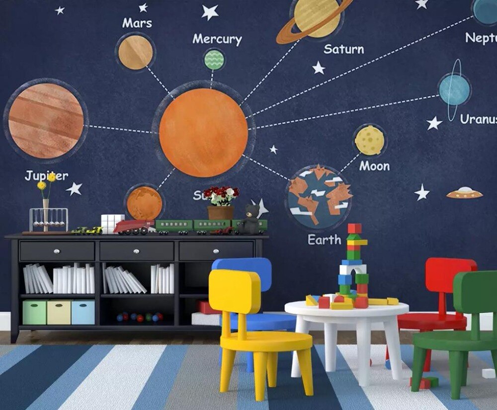 Space Children's Bedroom Wallpaper