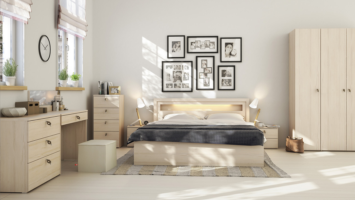Using Wood Materials in a Scandinavian Interior Style Bedroom