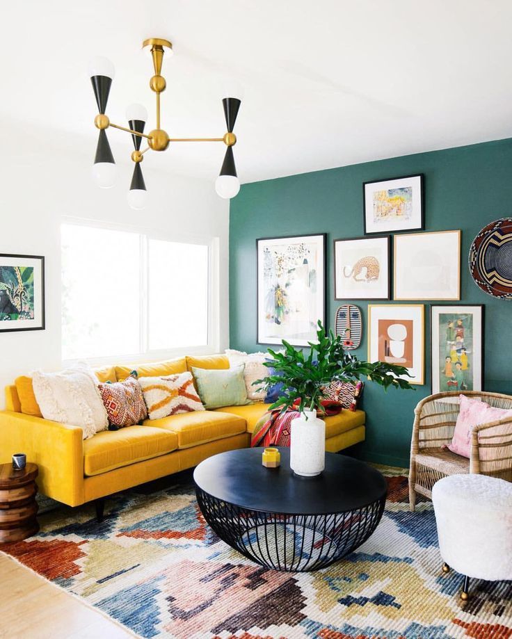 Create a Stunning Room With Mustard Couch