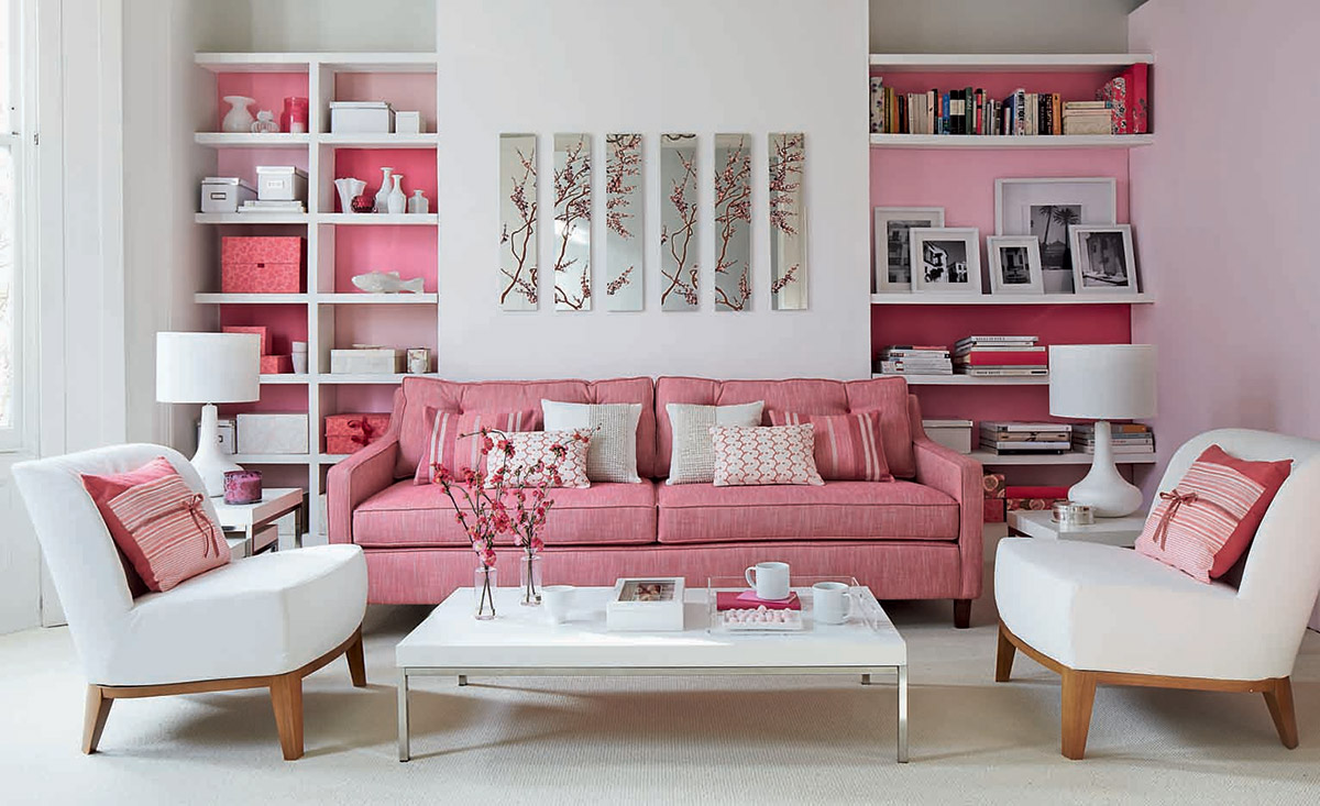 Combination of Pink and White