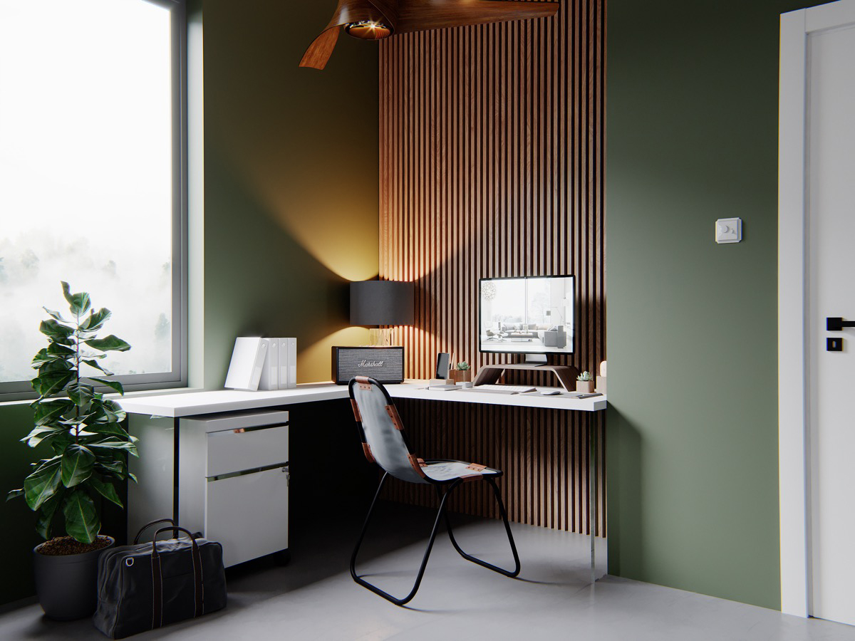 green workspace