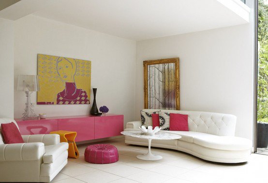 Artistic Feminine Living Room