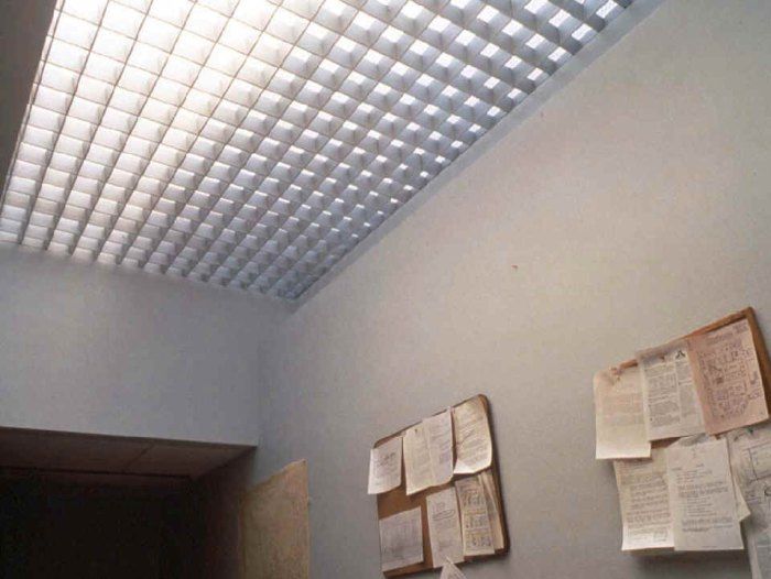 Glass Brick As Skylight Roof