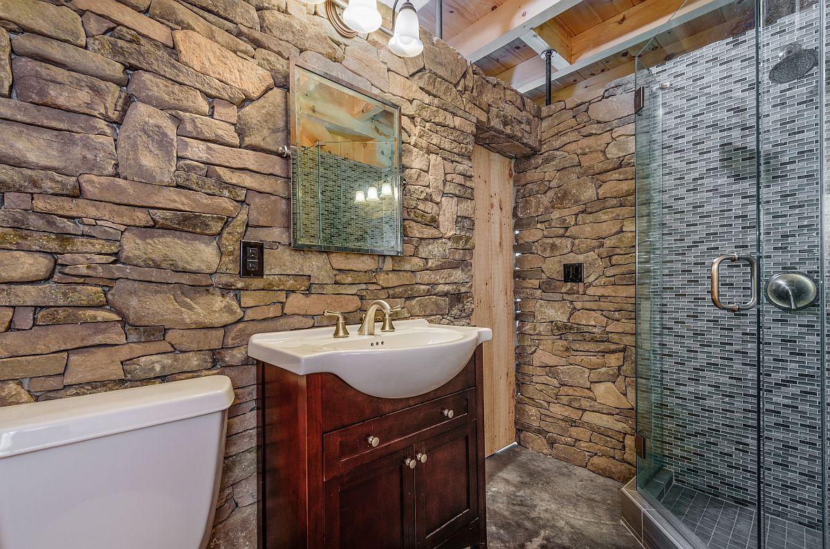 Stone Rustic Bathroom