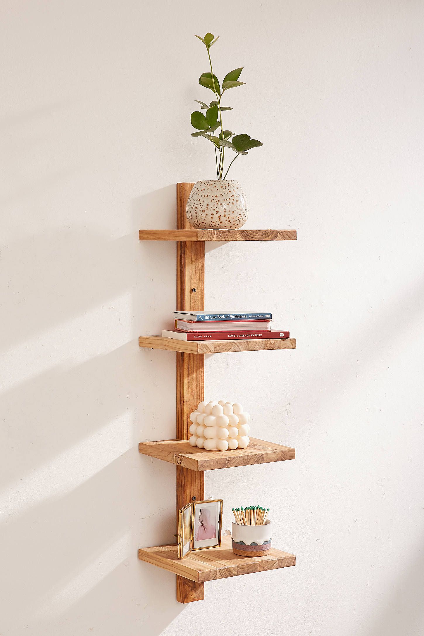 Minimalist Wooden Wall Shelf
