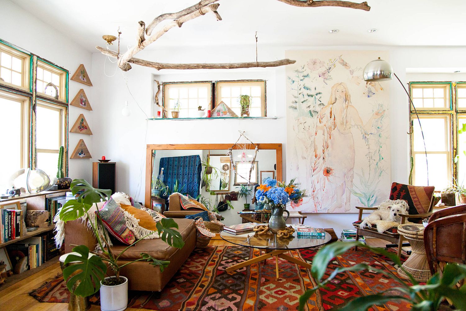 Tropical Bohemian Living Room