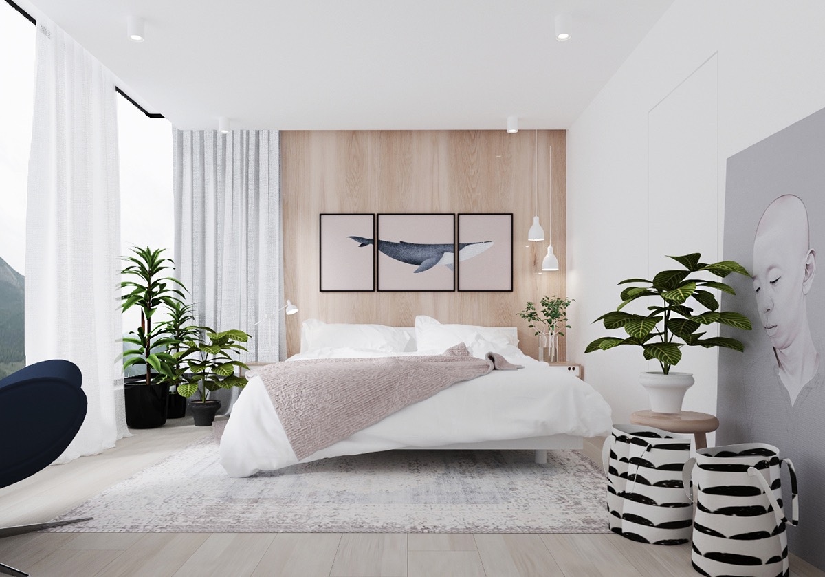 Minimalist Bedroom with Tropical Style