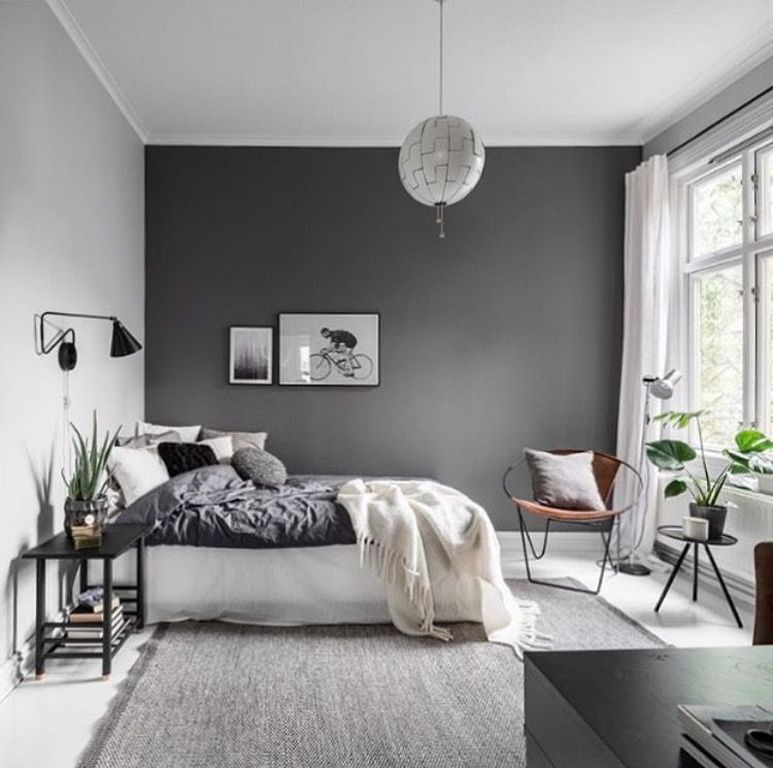 Minimalist Gray Bedroom