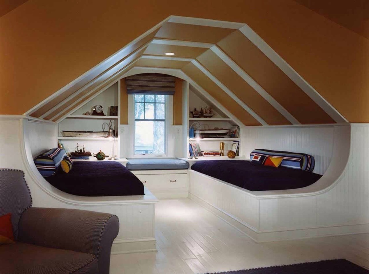 Attic Bedroom with Twin Beds