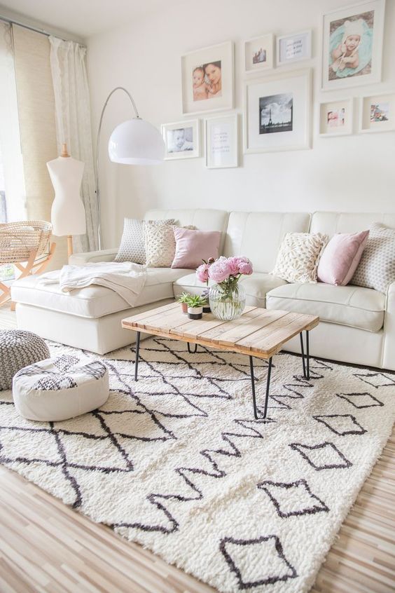 Striped Rug with Neutral Colors