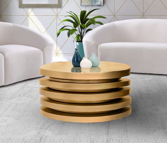 Gold Stylish Coffee Table
