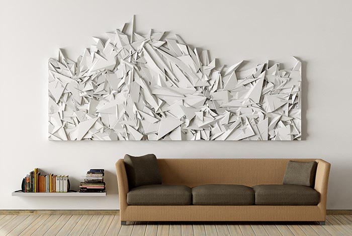 Wall Art in a Dynamic Three-Dimensional Concept