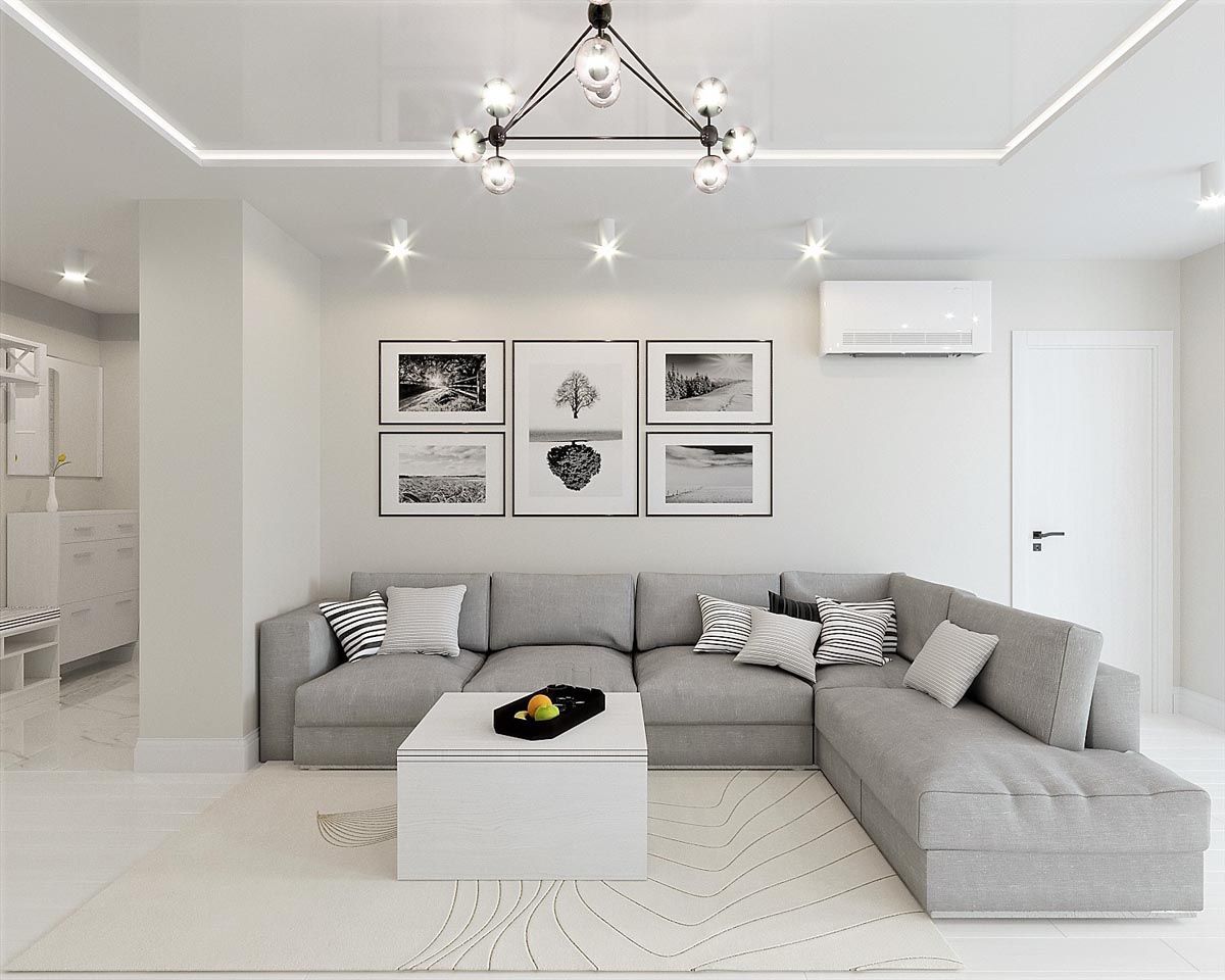 Elegant Gray Accent in the Living Room