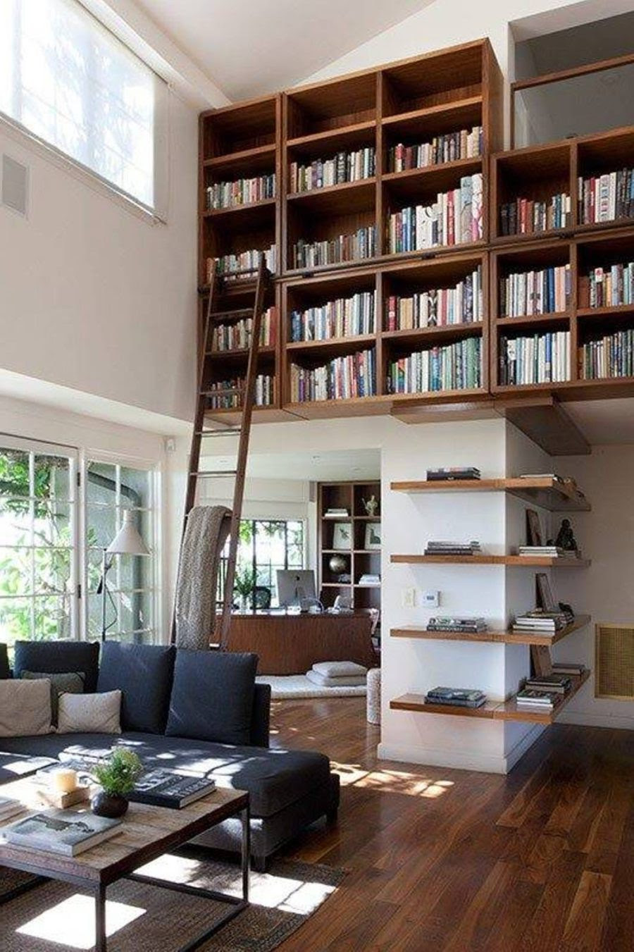 Mini Library in Open Space Concept