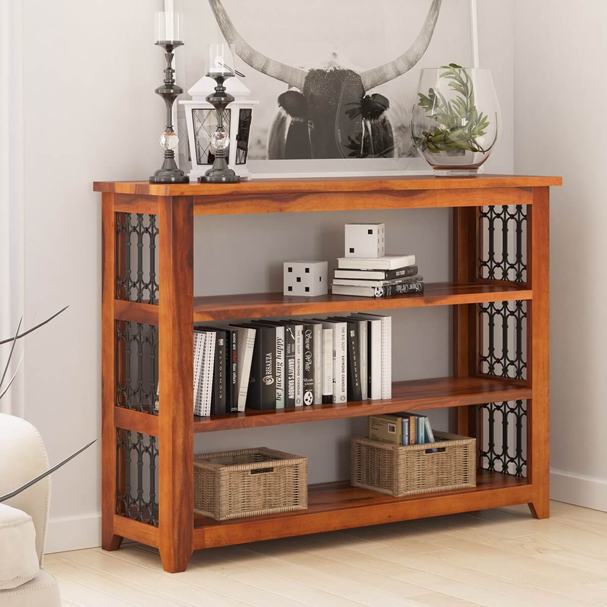 Mini Library with Console Table