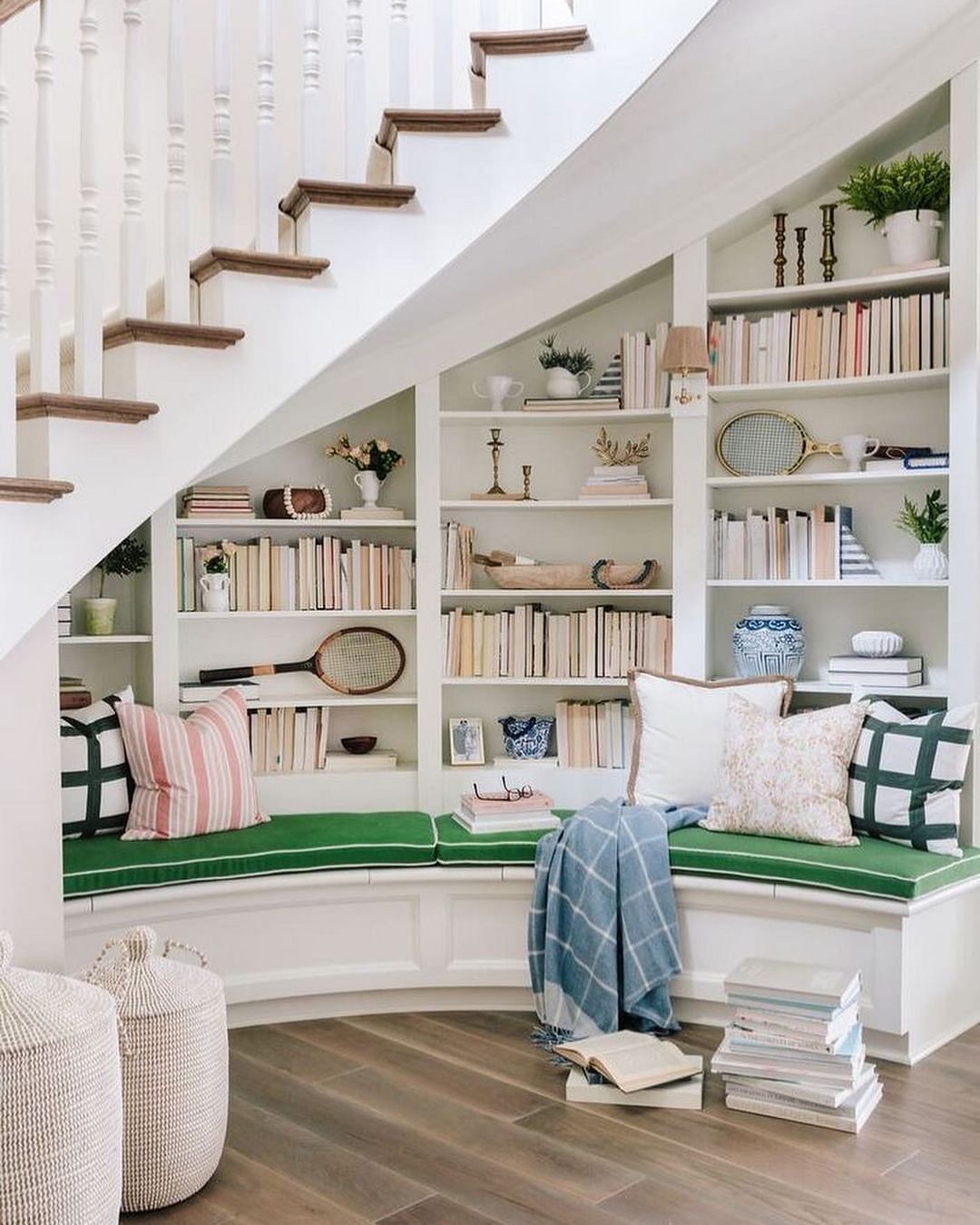 Reading Nook under the Stairs