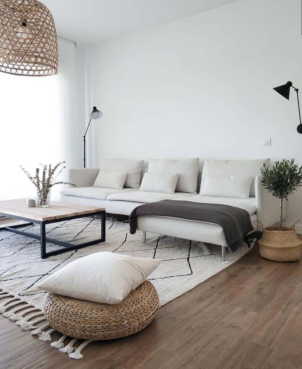 Scandinavian White Living Room