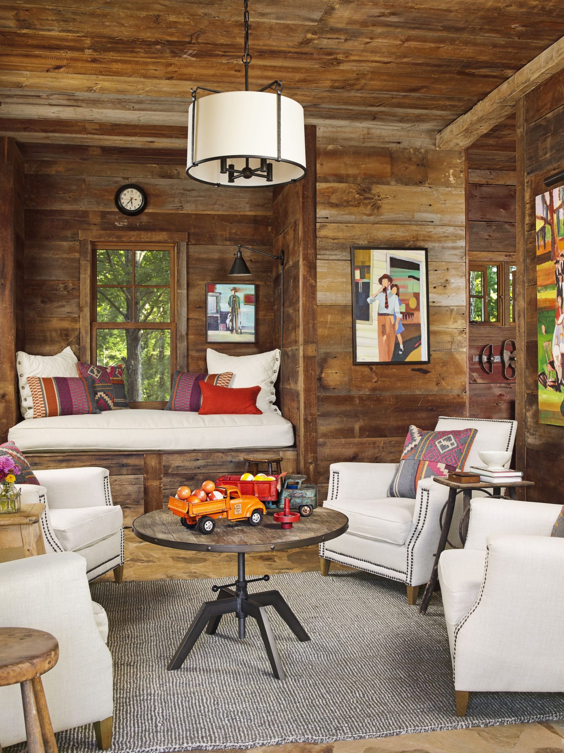 Wooden Rustic Living Room