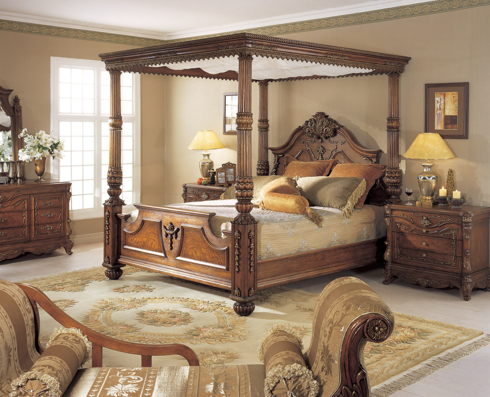 Bed Canopy from Wood Material