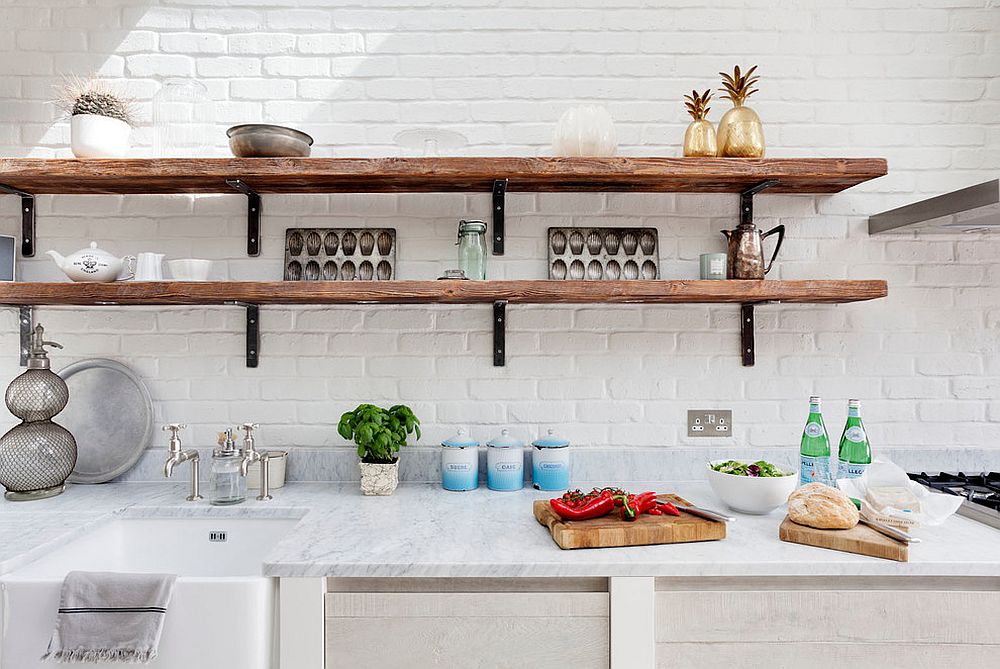 Rustic Kitchen Wall Shelf