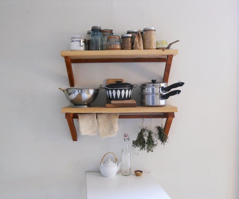 Small Wall Shelf from Wood Material