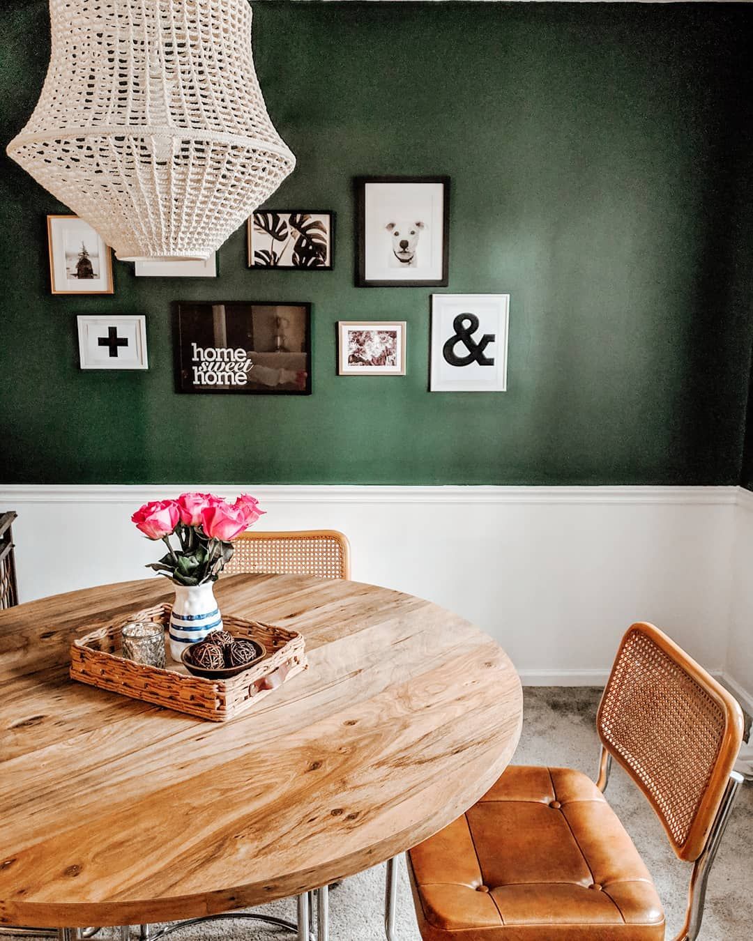 Green Bohemian Dining Room