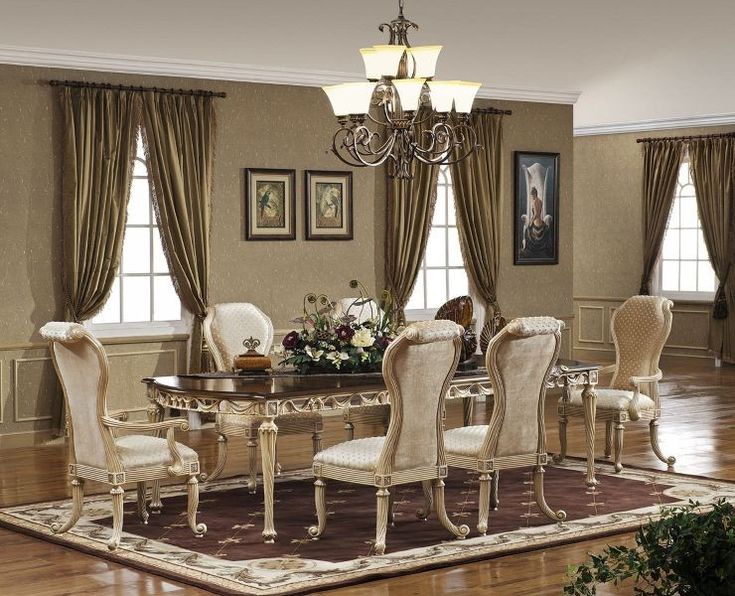 Magnificent Luxury Dining Room Curtains