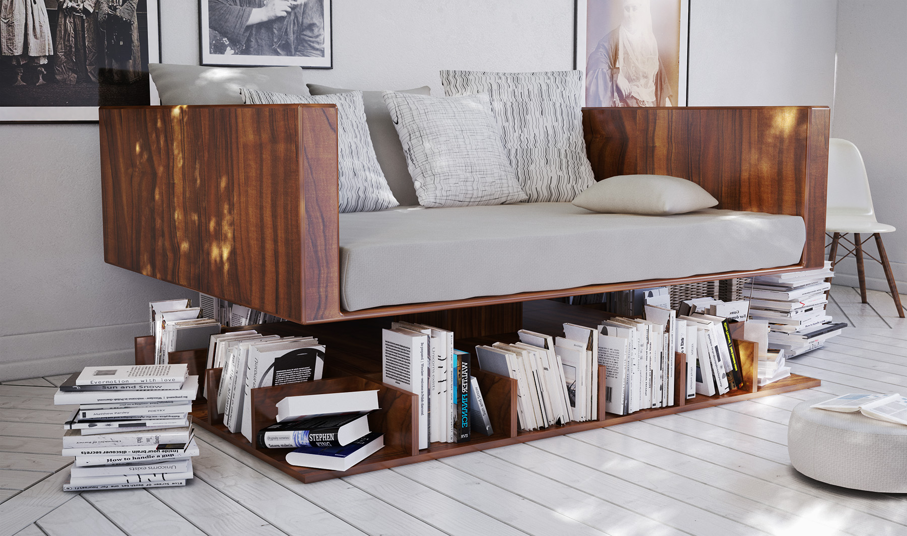 Bookshelf for Sofa