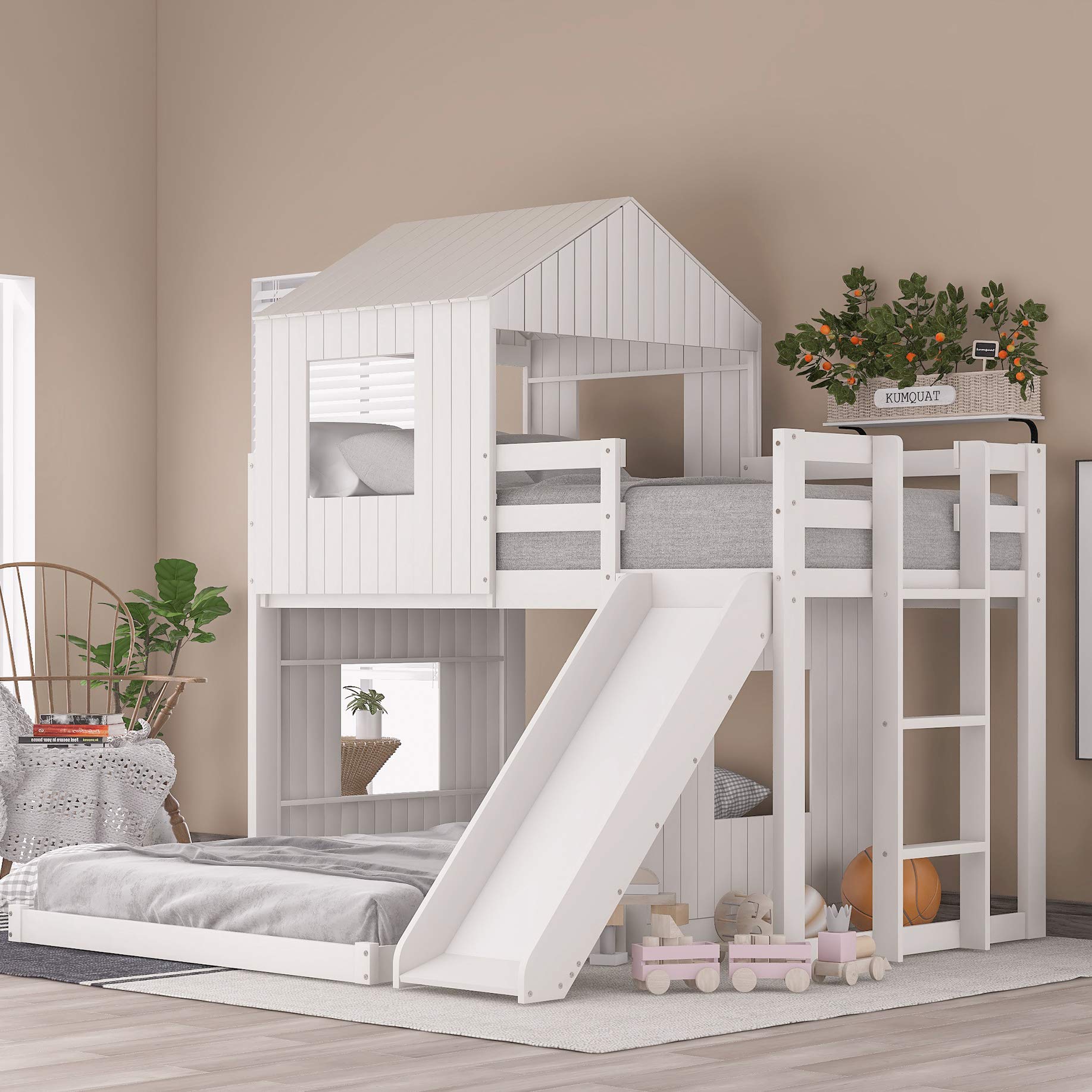 Bunk Bed in Neutral Colors