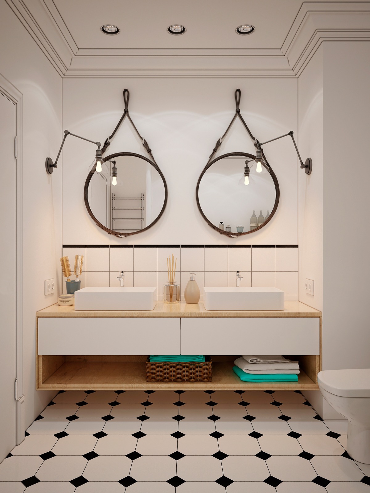 Create a Double Sink Concept in the Bathroom