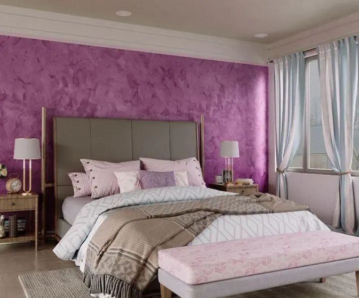 Create a Lavender Color with Textural Accents from Fabric