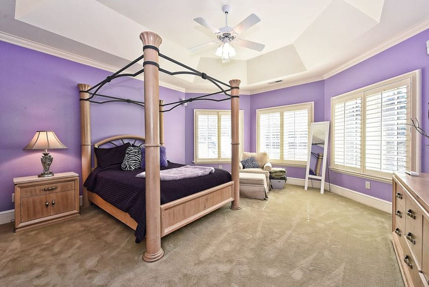 Create a Lavender Color with Warm Wood Material
