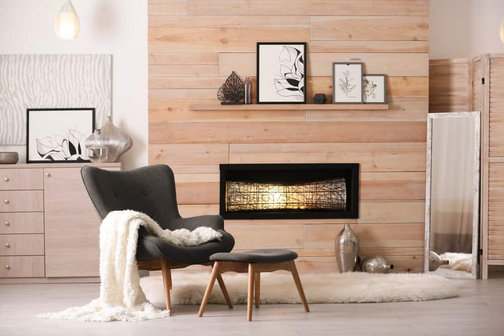 Warm Fireplace for Interior
