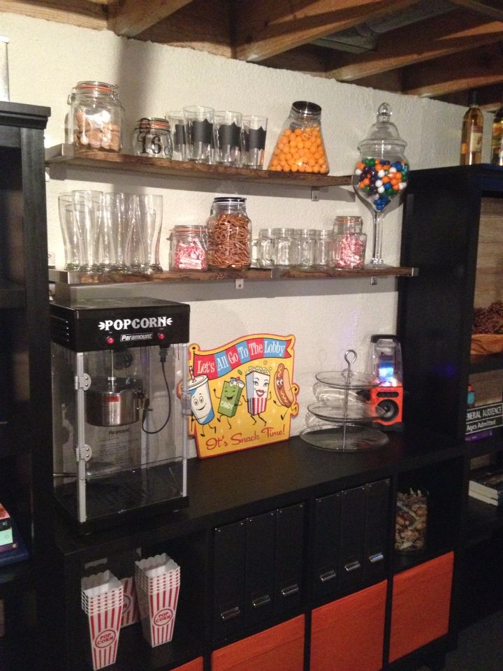 A Bar for Simple Snacks in Basement
