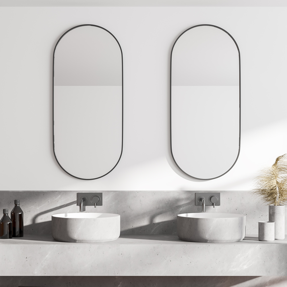 Attractive Oval Shape Mirror