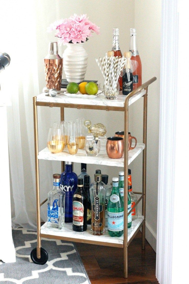 Create Your Bar Cart in Tier Concept