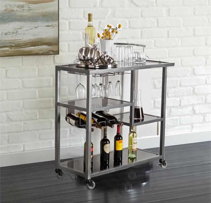 Glass Bar Cart for a Modern Look