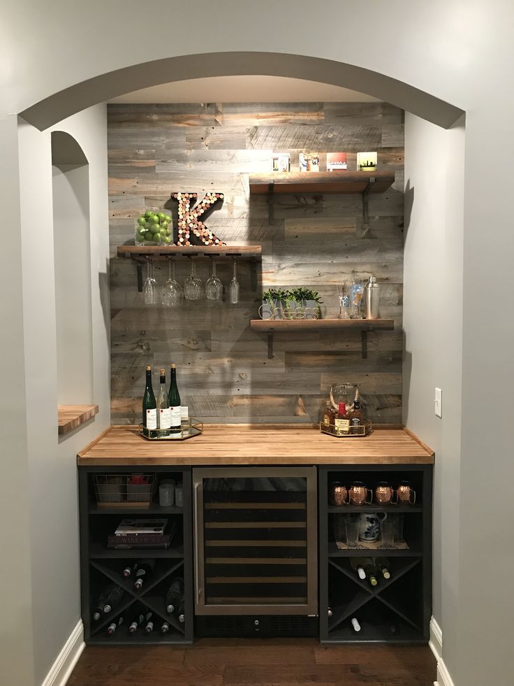 Nook in Basement As Small Bar