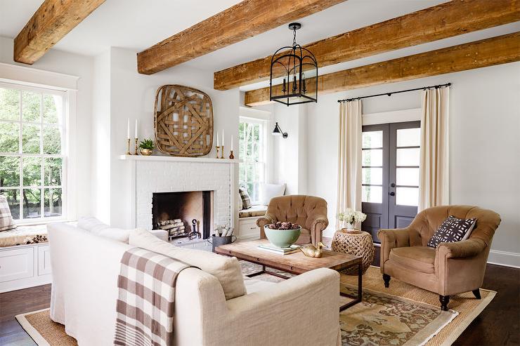 Traditional Living Room with Earthy Tones
